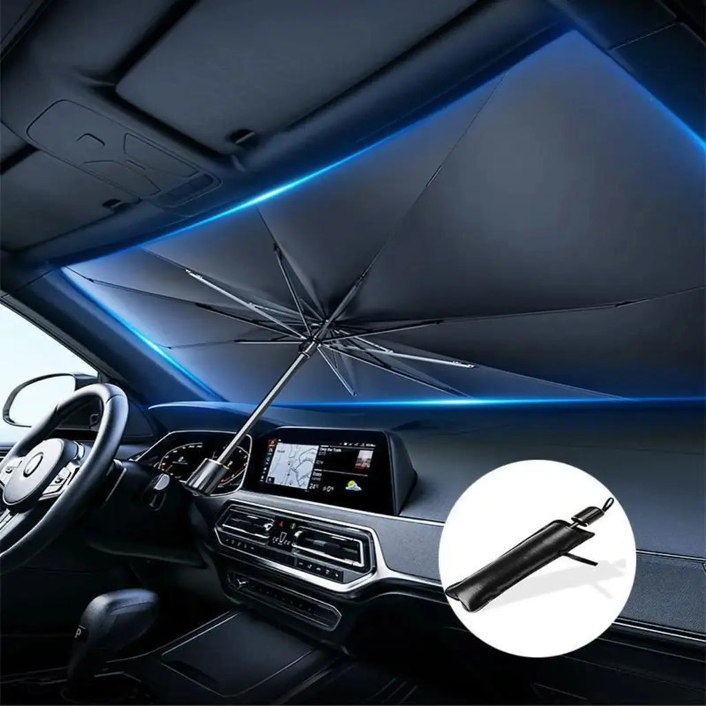 Car Exterior Accessories,Foldable Windshield Sunshade,Portable Car Sunshade, Windshield Sunshade,Daily Car Windshield Cooling Umbrella.