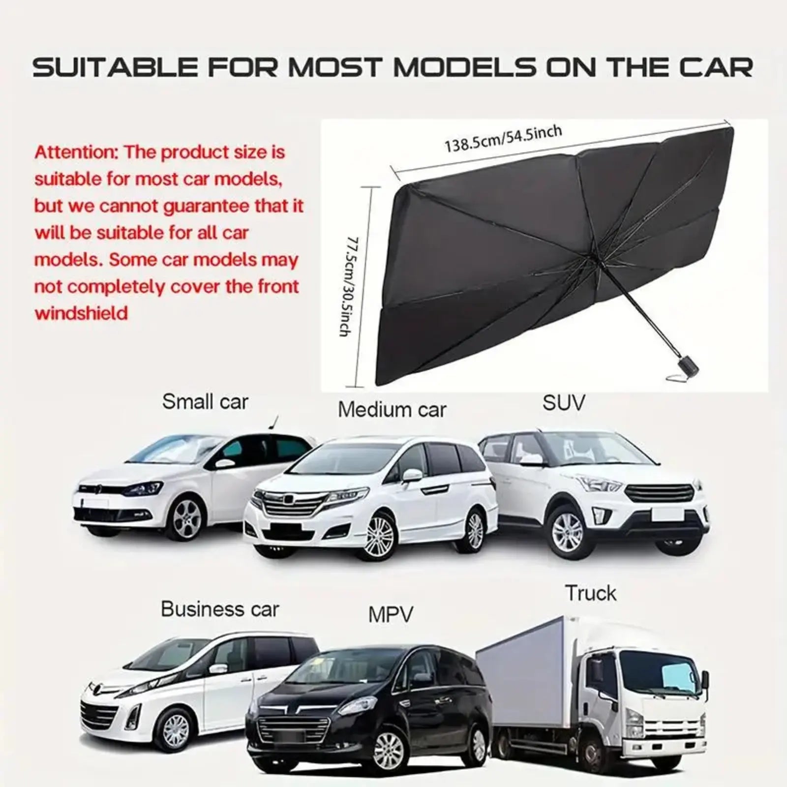 Car Exterior Accessories,Foldable Windshield Sunshade,Portable Car Sunshade, Windshield Sunshade,Daily Car Windshield Cooling Umbrella.