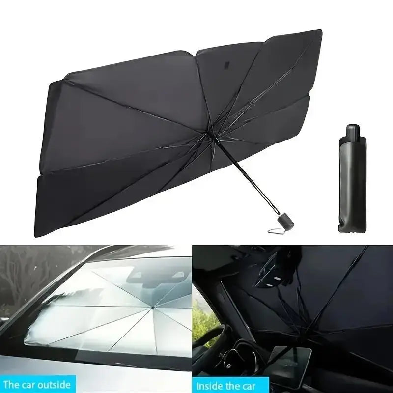 Car Exterior Accessories,Foldable Windshield Sunshade,Portable Car Sunshade, Windshield Sunshade,Daily Car Windshield Cooling Umbrella.