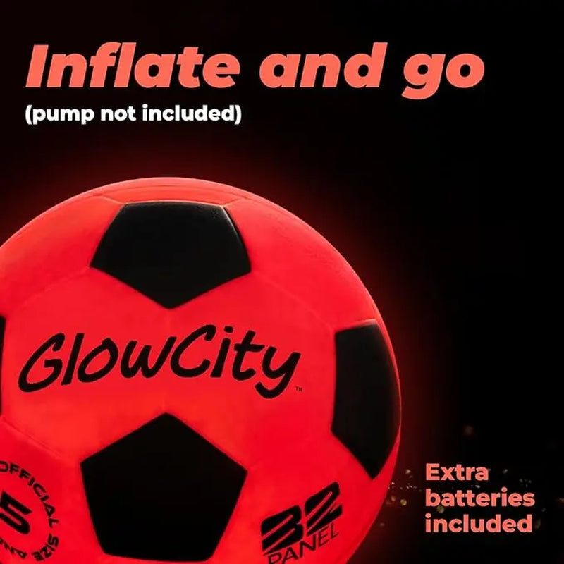 Glowcity Glow in the Dark Soccer Ball