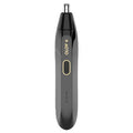 [Fathersdaygift] OLOV N Electric Nose Hair Trimmer - Waterproof & USB-C Rechargeable, Stainless Steel Blades, 360° Dual-Blade System, Matte Rubber Handle, Easy Clean, Black Gold