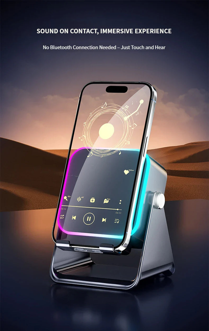 5-In-1 Wireless Speaker Stand with Smart Induction Playback