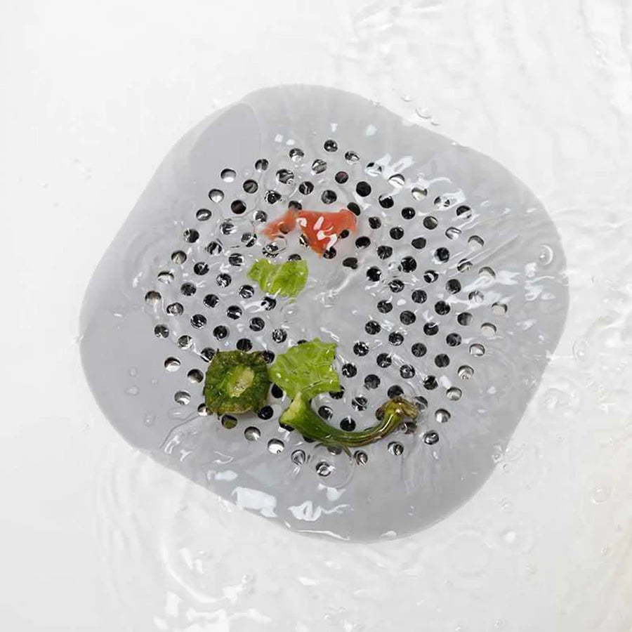 Square Silicone Drain Sticker Bathroom Sewer Hair Filter Drain Cover Household Bathroom Drain Mat
