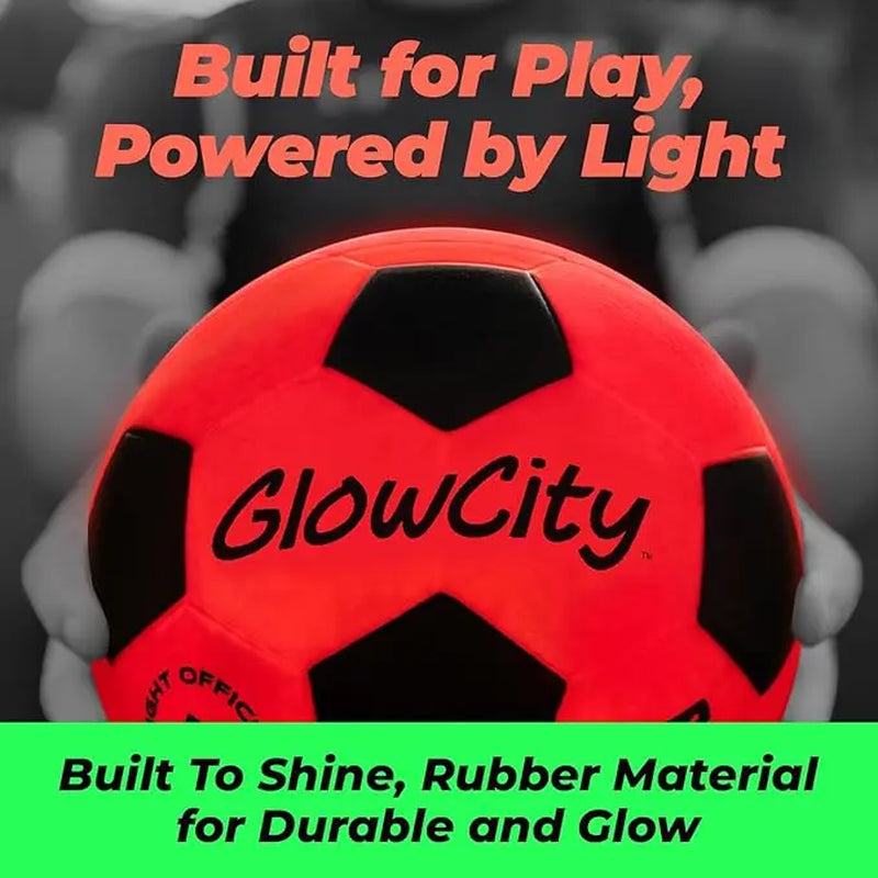 Glowcity Glow in the Dark Soccer Ball
