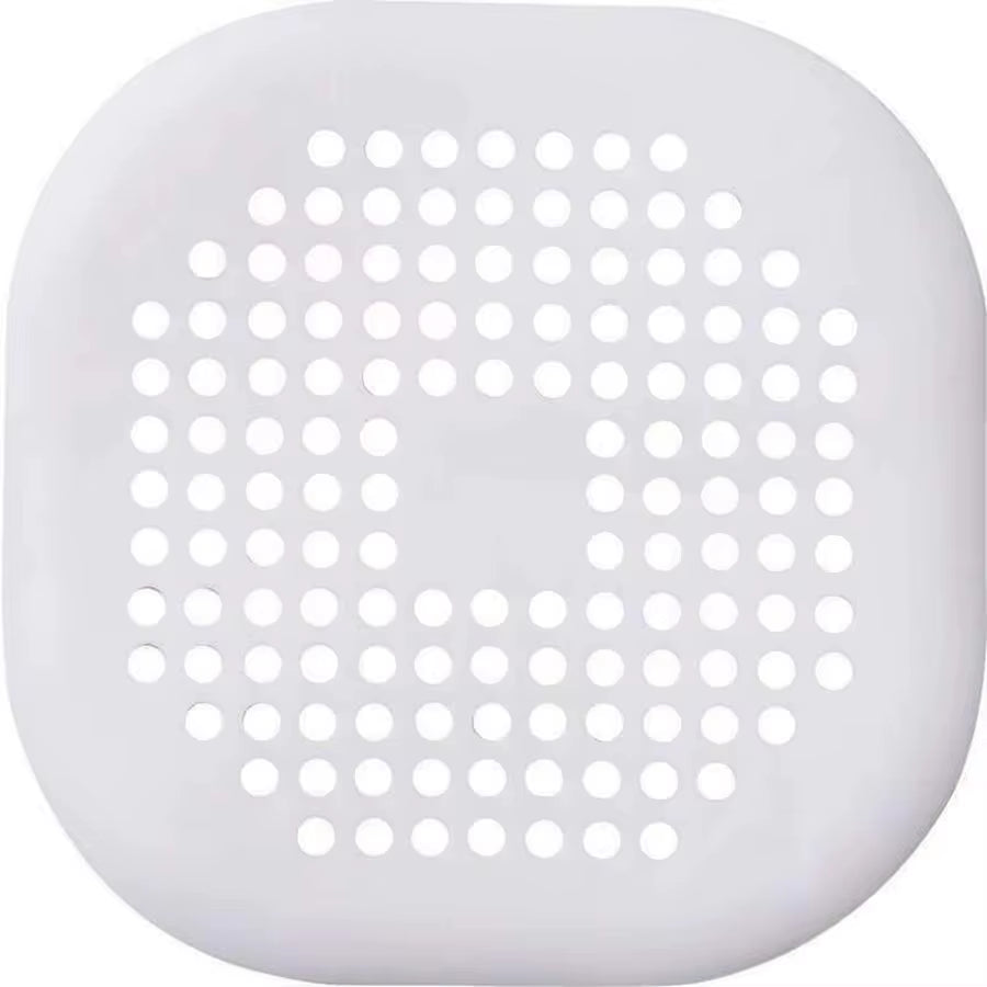 Square Silicone Drain Sticker Bathroom Sewer Hair Filter Drain Cover Household Bathroom Drain Mat
