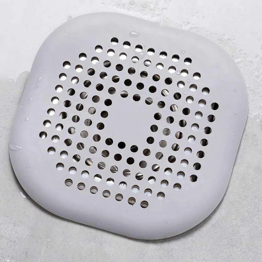 Square Silicone Drain Sticker Bathroom Sewer Hair Filter Drain Cover Household Bathroom Drain Mat