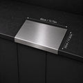 Stainless Steel Chopping Board - Non-Slip Kitchen Cutting Board for Use with Knives, Essential Household Kitchen Accessory Gadget