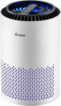 Air Purifiers for Bedroom Home, Air Purifier for Smoke Pollen Dander Hair Smell Air Cleaner with Sleep Mode Speed Control for Bedroom Office, MK01- White(Available for California)