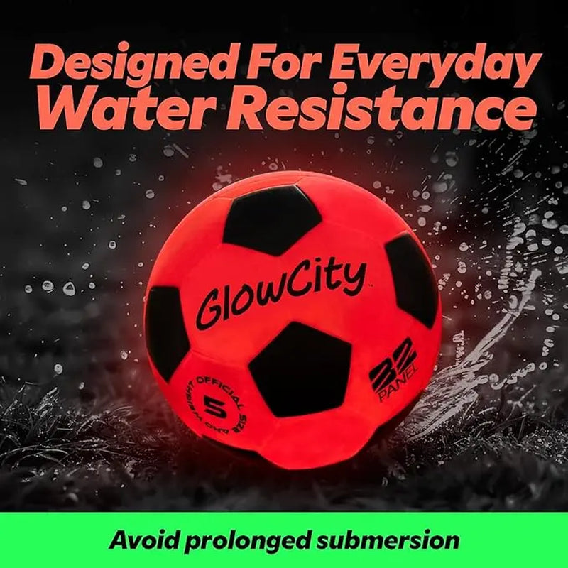 Glowcity Glow in the Dark Soccer Ball