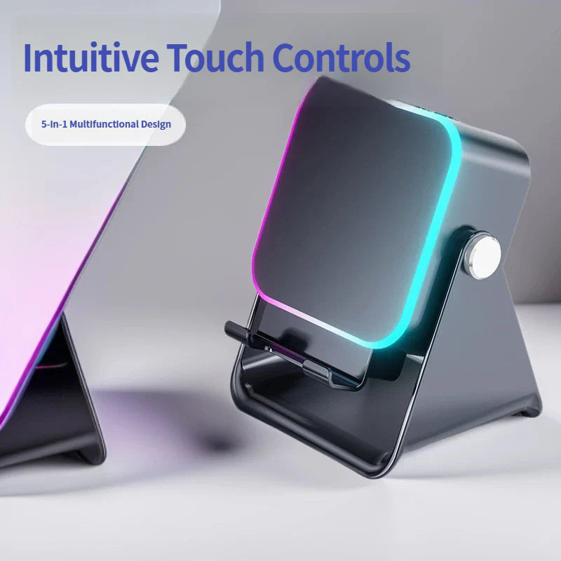 5-In-1 Wireless Speaker Stand with Smart Induction Playback