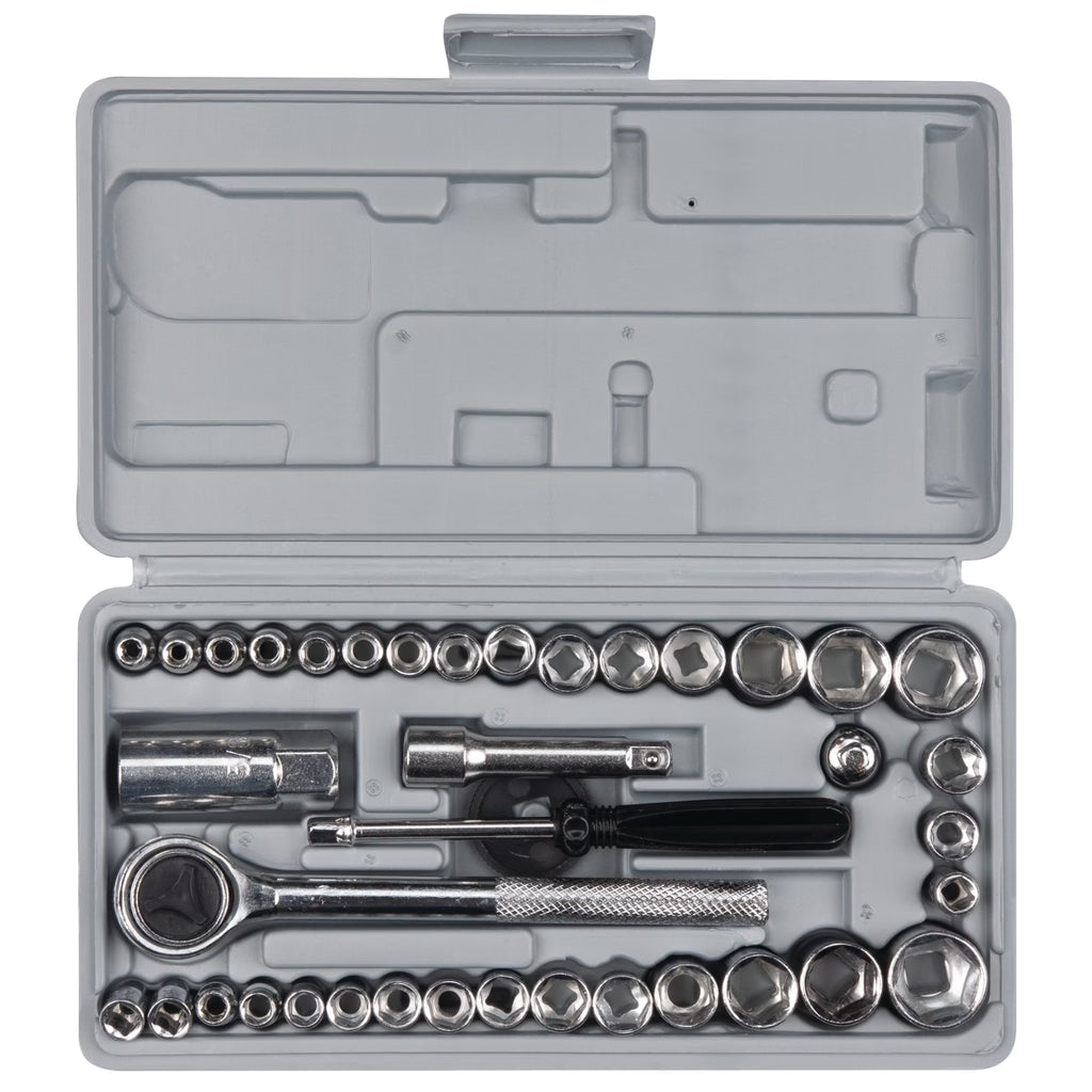 W1173 Sae/Metric 40-Piece SAE and Metric Socket Set, 1/4-Inch & 3/8-Inch Drive