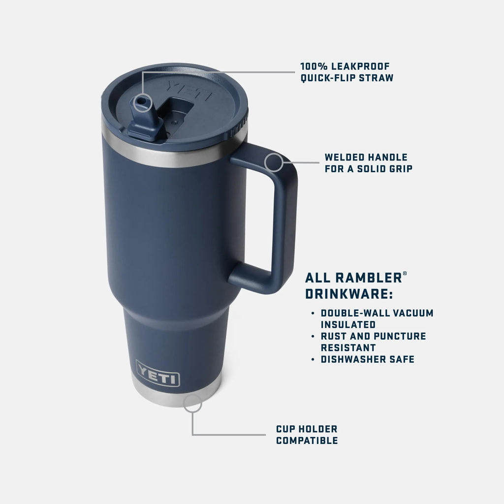 YETI Rambler 40 Oz Travel Straw Mug