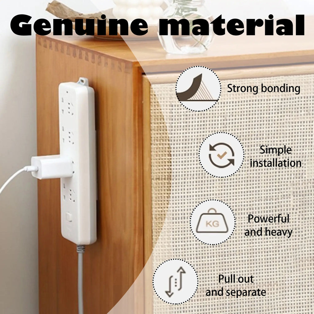 10 Counts Power Strip Holder Wall Mount, Cable Management System for Surge Protectors,Colour Mixture